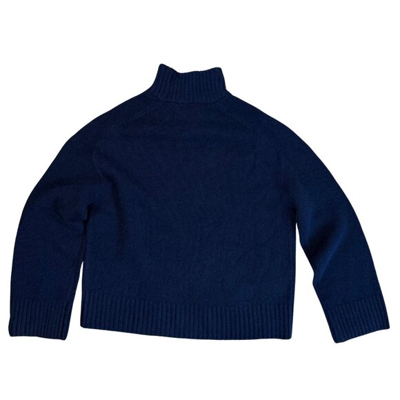 7. SEZANE Lauren Pull Over Marine Dark Blue Sweater Yak Wool NWT Medium - Picture 5 of 5